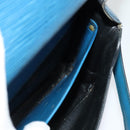 LOUIS VUITTON Epi Cartouchiere MM Shoulder Bag Blue M52245 LV Auth 140462-21