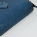 LOUIS VUITTON Epi Cartouchiere MM Shoulder Bag Blue M52245 LV Auth 140462-6