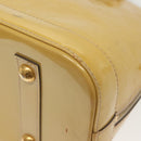 LOUIS VUITTON Monogram Vernis Alma PM Hand Bag Rose Angelique M90062 Auth 140466-16