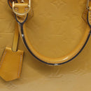 LOUIS VUITTON Monogram Vernis Alma PM Hand Bag Rose Angelique M90062 Auth 140466-9