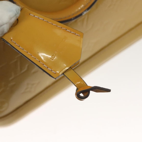 LOUIS VUITTON Monogram Vernis Alma PM Hand Bag Rose Angelique M90062 Auth 140466