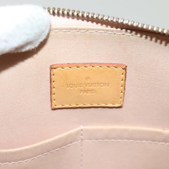 LOUIS VUITTON Monogram Vernis Alma PM Hand Bag Rose Angelique M90062 Auth 140466