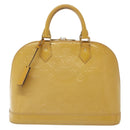 LOUIS VUITTON Monogram Vernis Alma PM Hand Bag Rose Angelique M90062 Auth 140466-13