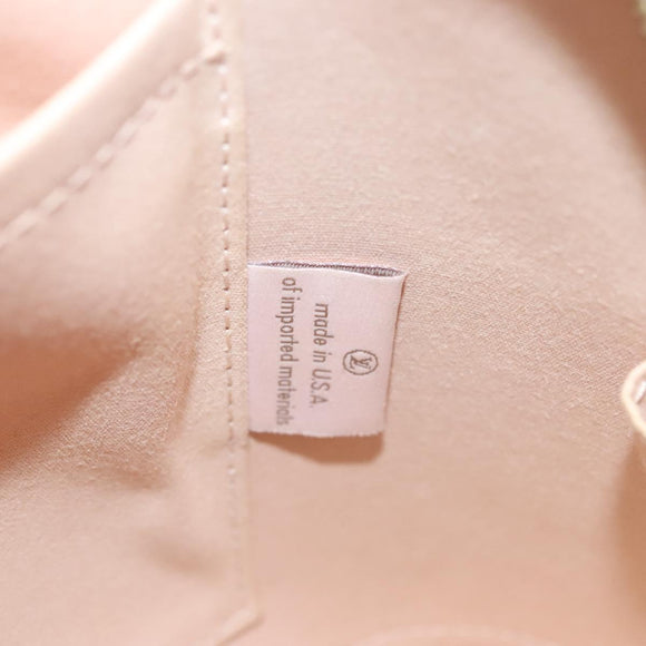 LOUIS VUITTON Monogram Vernis Alma PM Hand Bag Rose Angelique M90062 Auth 140466