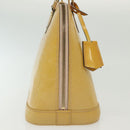 LOUIS VUITTON Monogram Vernis Alma PM Hand Bag Rose Angelique M90062 Auth 140466-4