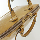 LOUIS VUITTON Monogram Vernis Alma PM Hand Bag Rose Angelique M90062 Auth 140466-7