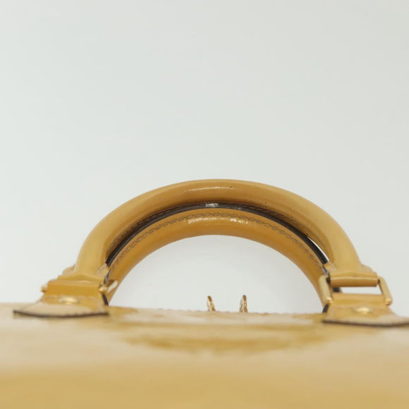 LOUIS VUITTON Monogram Vernis Alma PM Hand Bag Rose Angelique M90062 Auth 140466