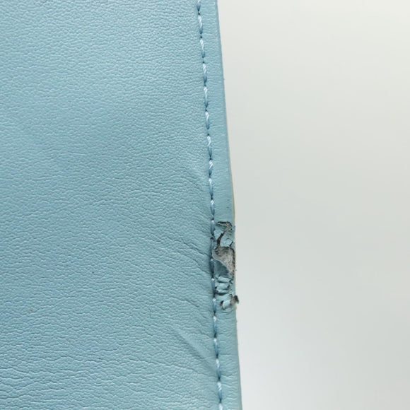 LOUIS VUITTON Monogram Vernis Thompson Street Bag Baby Blue M91009 Auth 140467