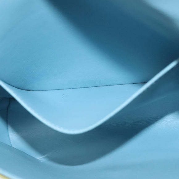 LOUIS VUITTON Monogram Vernis Thompson Street Bag Baby Blue M91009 Auth 140467