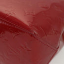 LOUIS VUITTON Monogram Vernis Reade PM Hand Bag Pomme D'amour M91990 Auth 140468-14