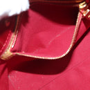 LOUIS VUITTON Monogram Vernis Reade PM Hand Bag Pomme D'amour M91990 Auth 140468-20