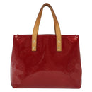LOUIS VUITTON Monogram Vernis Reade PM Hand Bag Pomme D'amour M91990 Auth 140468-2