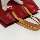 LOUIS VUITTON Monogram Vernis Reade PM Hand Bag Pomme D'amour M91990 Auth 140468-6