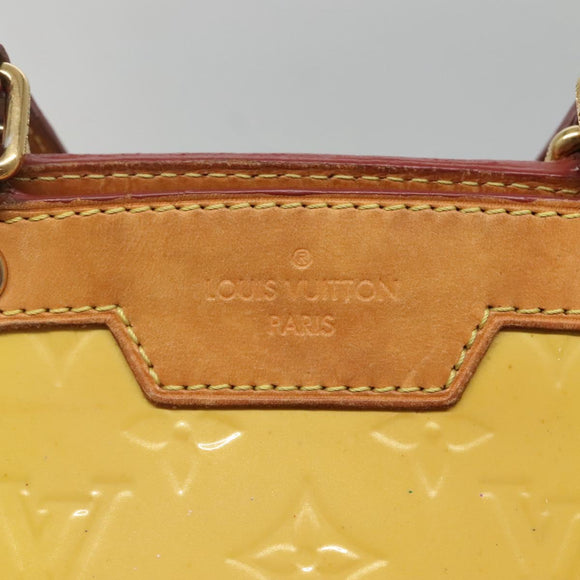 LOUIS VUITTON Monogram Vernis Blair MM Bag 2way Beige poodle M91755 Auth 140469