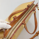 LOUIS VUITTON Monogram Vernis Blair MM Bag 2way Beige poodle M91755 Auth 140469-6