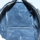 GUCCI GG Supreme Boston Bag PVC Navy Gold 40 02 007 Auth 140470-21