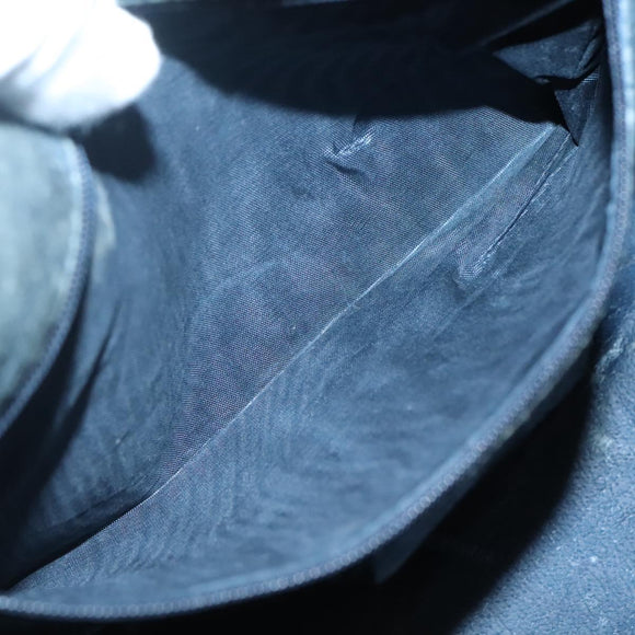 GUCCI GG Supreme Boston Bag PVC Navy Gold 40 02 007 Auth 140470