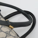 GUCCI GG Supreme Boston Bag PVC Navy Gold 40 02 007 Auth 140470-14