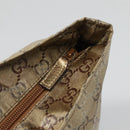 GUCCI GG Canvas GG Crystal Tote Bag Coated Canvas Gold 131230 Auth 140471-15