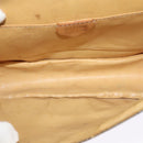 CELINE Macadam Canvas Shoulder Bag PVC Leather Brown Gold Auth 140473-10