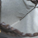 CELINE Macadam Canvas Pouch PVC Leather Brown Gold Auth 140474-11