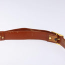 MCM Logogram Vicetos Shoulder Bag PVC Leather Brown Gold Auth 140475-9