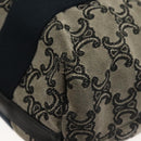 CELINE Macadam Canvas Hand Bag Navy Gold Auth 140476-17