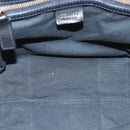 CELINE Macadam Canvas Hand Bag Navy Gold Auth 140476-11