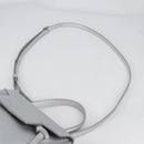 CELINE Belt Bag Hand Bag Leather 2way Silver Auth 140477-9