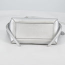 CELINE Belt Bag Hand Bag Leather 2way Silver Auth 140477-5