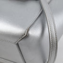 CELINE Belt Bag Hand Bag Leather 2way Silver Auth 140477-15
