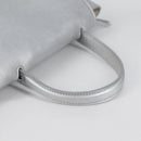 CELINE Belt Bag Hand Bag Leather 2way Silver Auth 140477-7