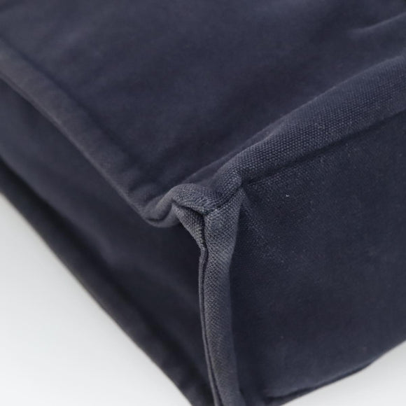 HERMES Fourre Tout MM Hand Bag Canvas Navy Auth 140478