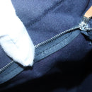 HERMES Fourre Tout MM Hand Bag Canvas Navy Auth 140478-12