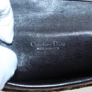 Christian Dior Trotter Canvas Clutch Bag Brown Gold Auth 140480-9