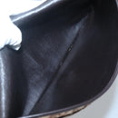 Christian Dior Trotter Canvas Clutch Bag Brown Gold Auth 140480-10