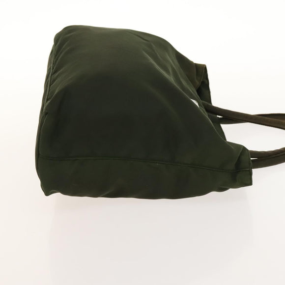 PRADA Hand Bag Nylon 2Set Green Khaki Auth 140484