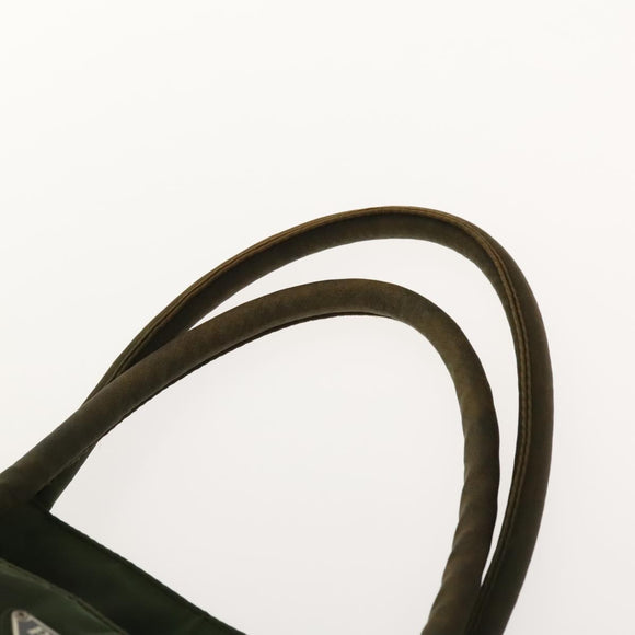 PRADA Hand Bag Nylon 2Set Green Khaki Auth 140484