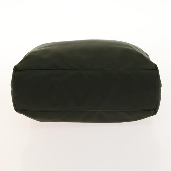 PRADA Hand Bag Nylon 2Set Green Khaki Auth 140484