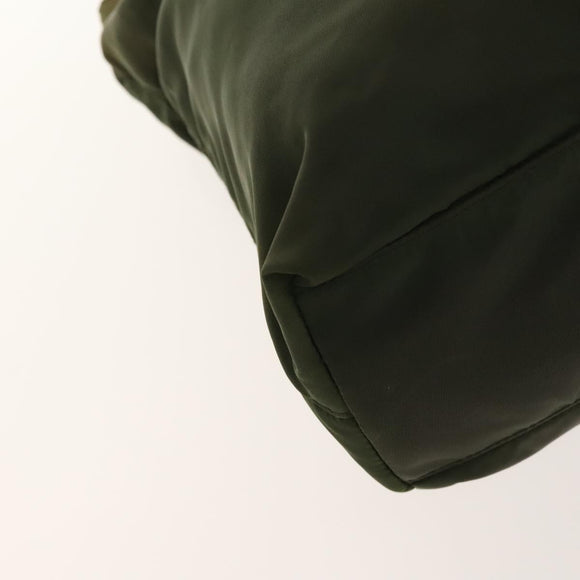 PRADA Hand Bag Nylon 2Set Green Khaki Auth 140484