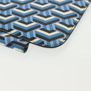 PRADA Tablet Case Leather Blue Auth 140487-15