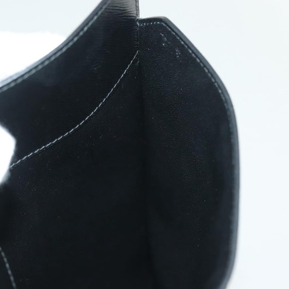 PRADA Tablet Case Leather Blue Auth 140487