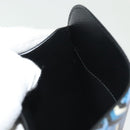 PRADA Tablet Case Leather Blue Auth 140487-18