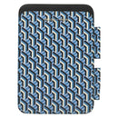 PRADA Tablet Case Leather Blue Auth 140487-13