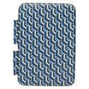 PRADA Tablet Case Leather Blue Auth 140487-2