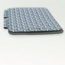 PRADA Tablet Case Leather Blue Auth 140487-5