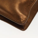 CHANEL Shoulder Bag Leather Gold CC Auth 140488-11