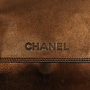 CHANEL Shoulder Bag Leather Gold CC Auth 140488-14