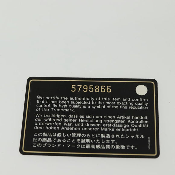 CHANEL Shoulder Bag Leather Gold CC Auth 140488