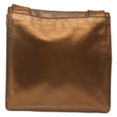 CHANEL Shoulder Bag Leather Gold CC Auth 140488-3